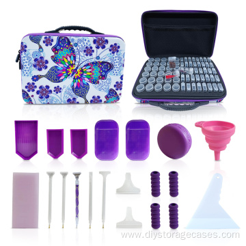 70 Bottles Of Diamond Painting Purple Tool